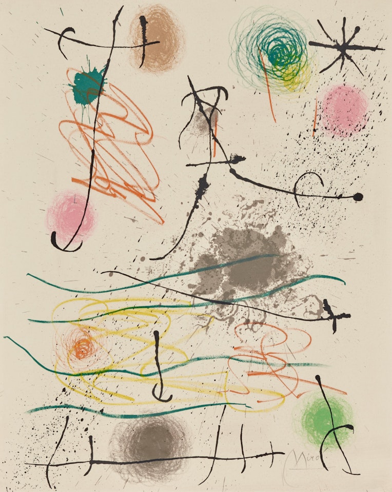 Quelques Fleurs Pour Des Amis (Frontispiece) by Joan Miró