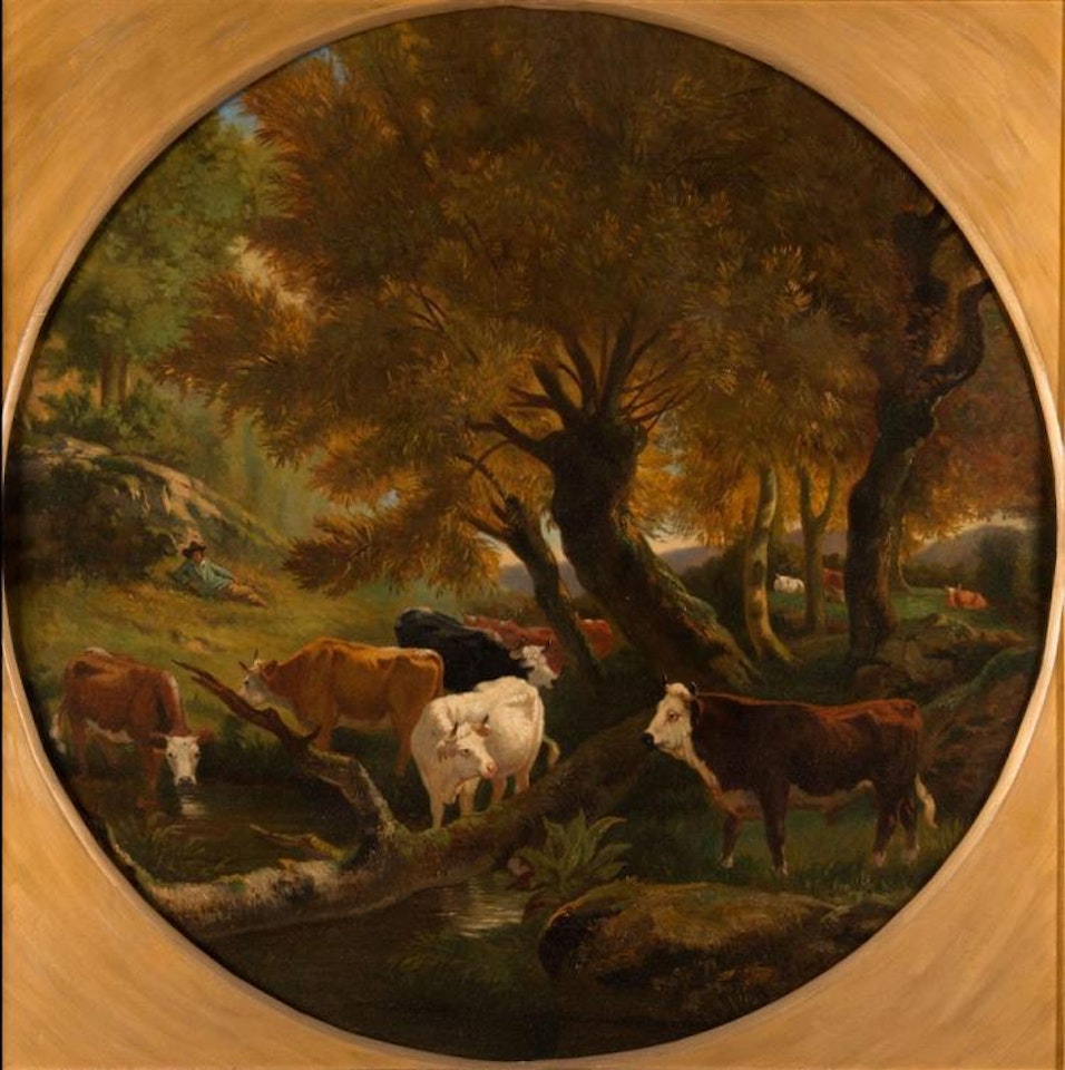 COWS UNDER THE TREES by Continental School