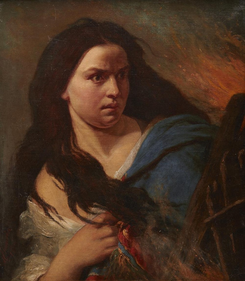 Woman with Fire by French School