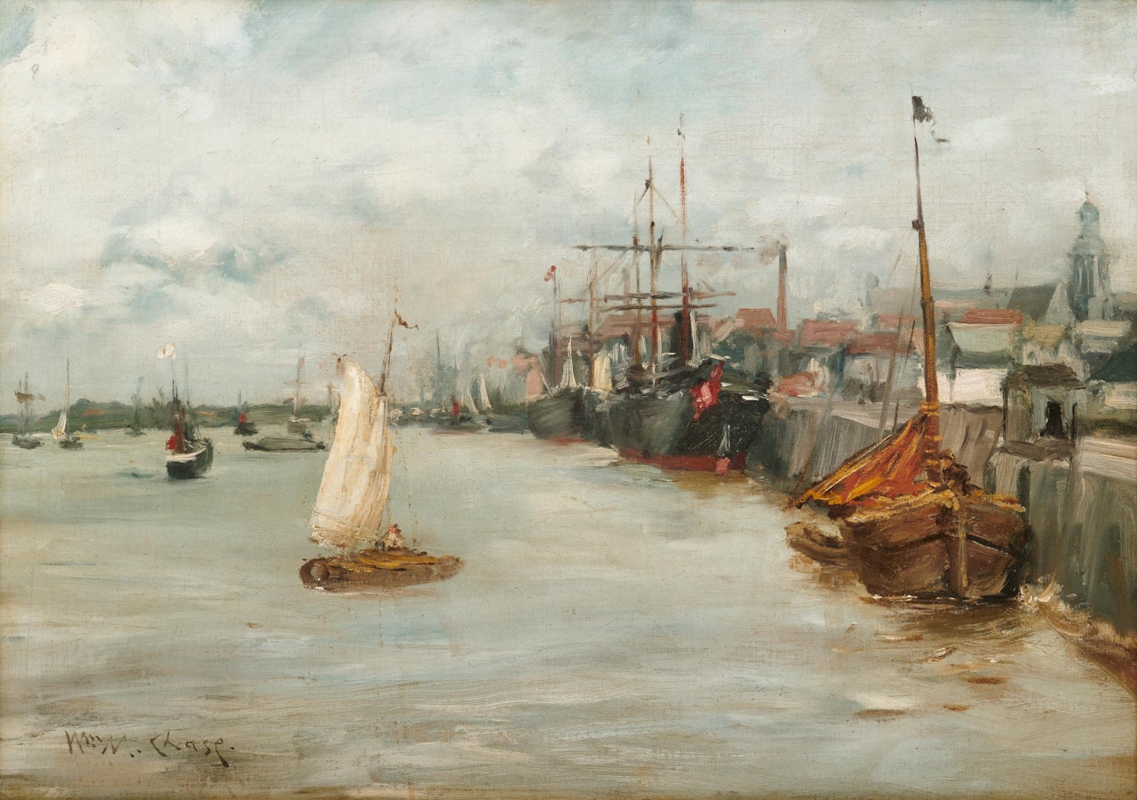 Port Of Antwerp by William Merritt Chase