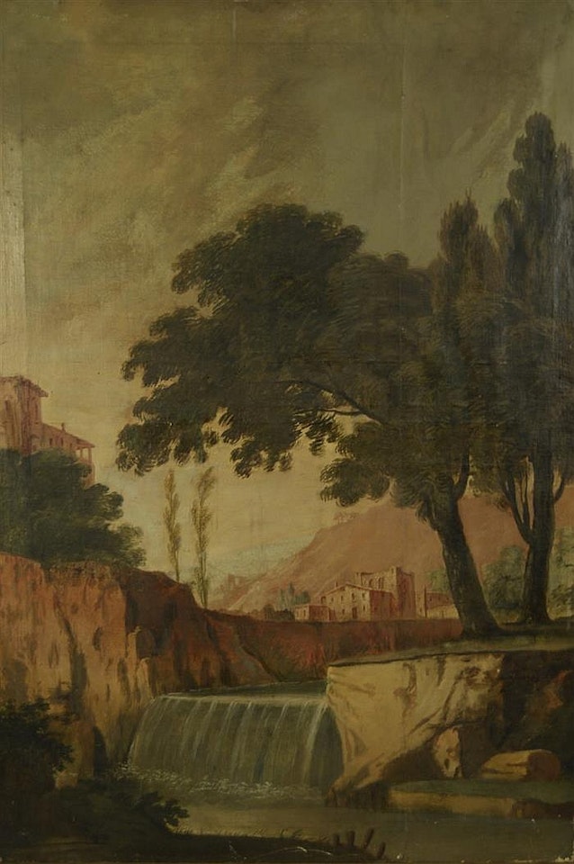 SET OF FIVE CLASSICAL LANDSCAPES by French School