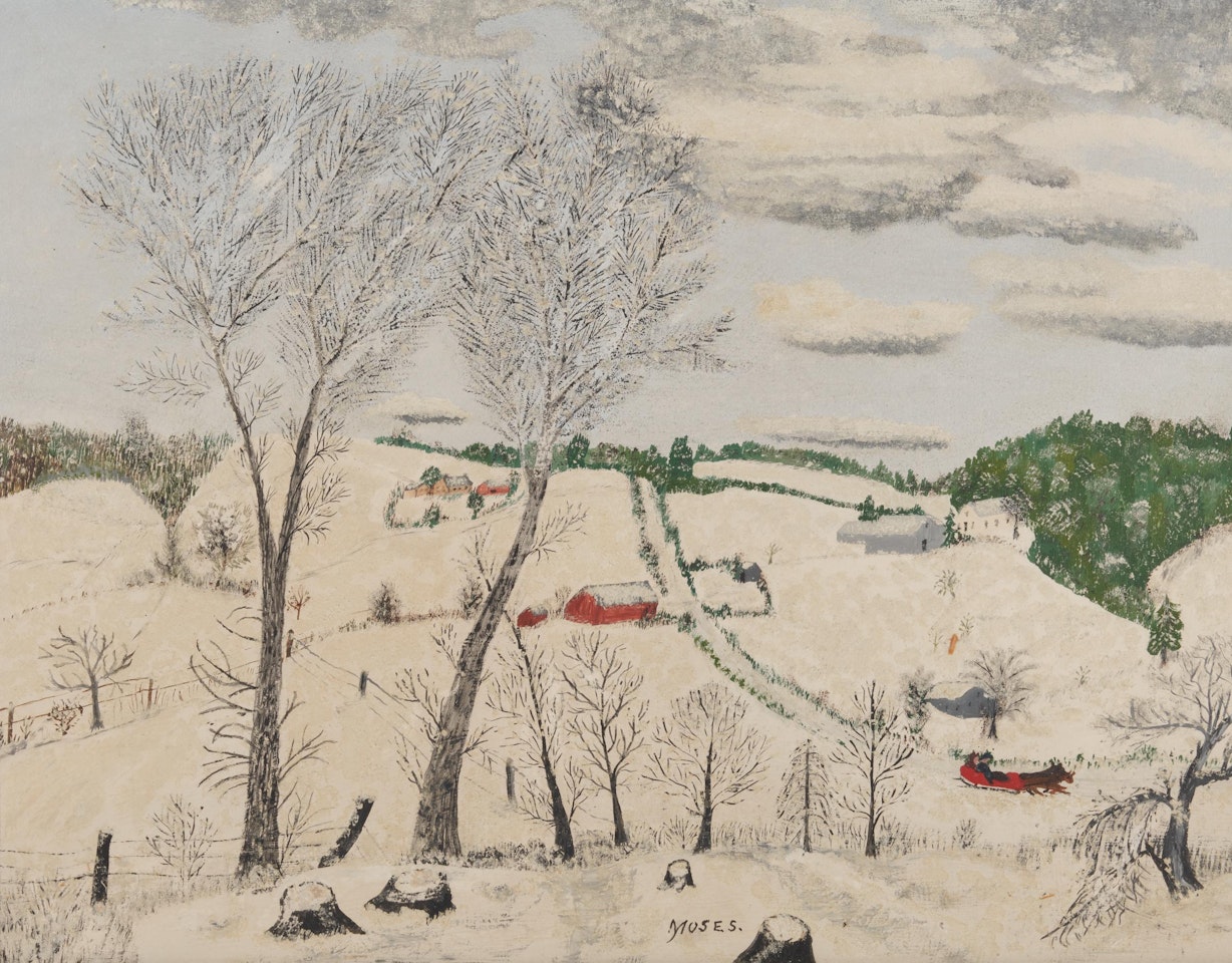 A Blanket Of Snow by Grandma Moses