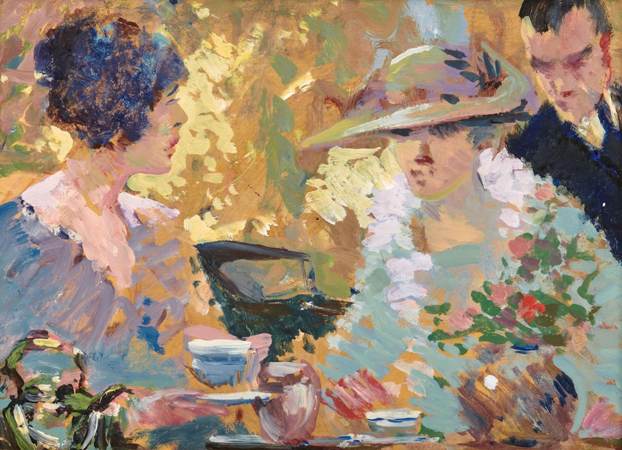 The Tea Party by Edward Cucuel