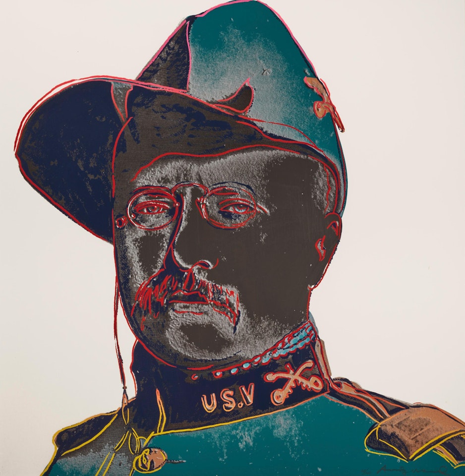 Teddy Roosevelt, From Cowboys And Indians (F&S II.386) by Andy Warhol