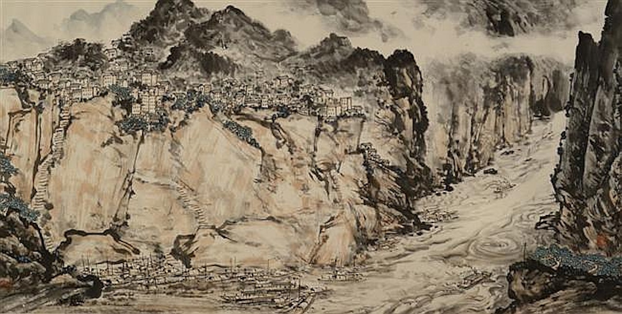 RIVER LANDSCAPE by Chinese School
