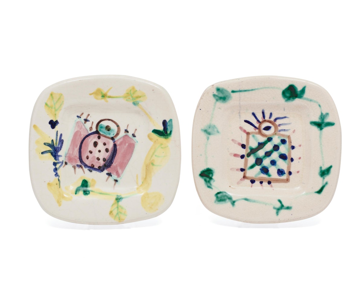 Two Plates From Fruits De Provence by Pablo Picasso