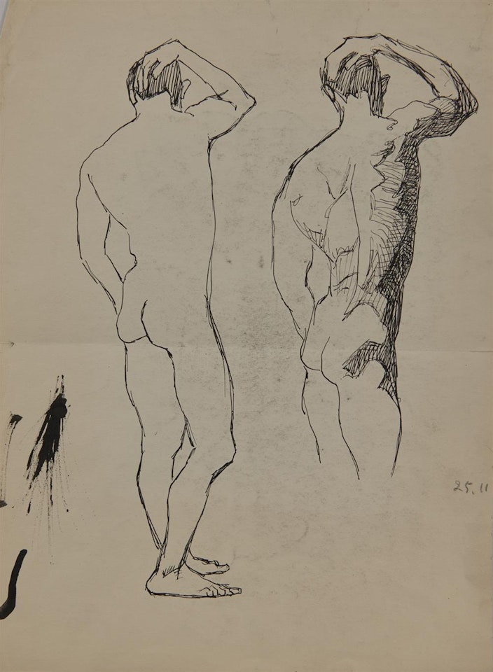 (Study of a Man) by Lyonel Feininger