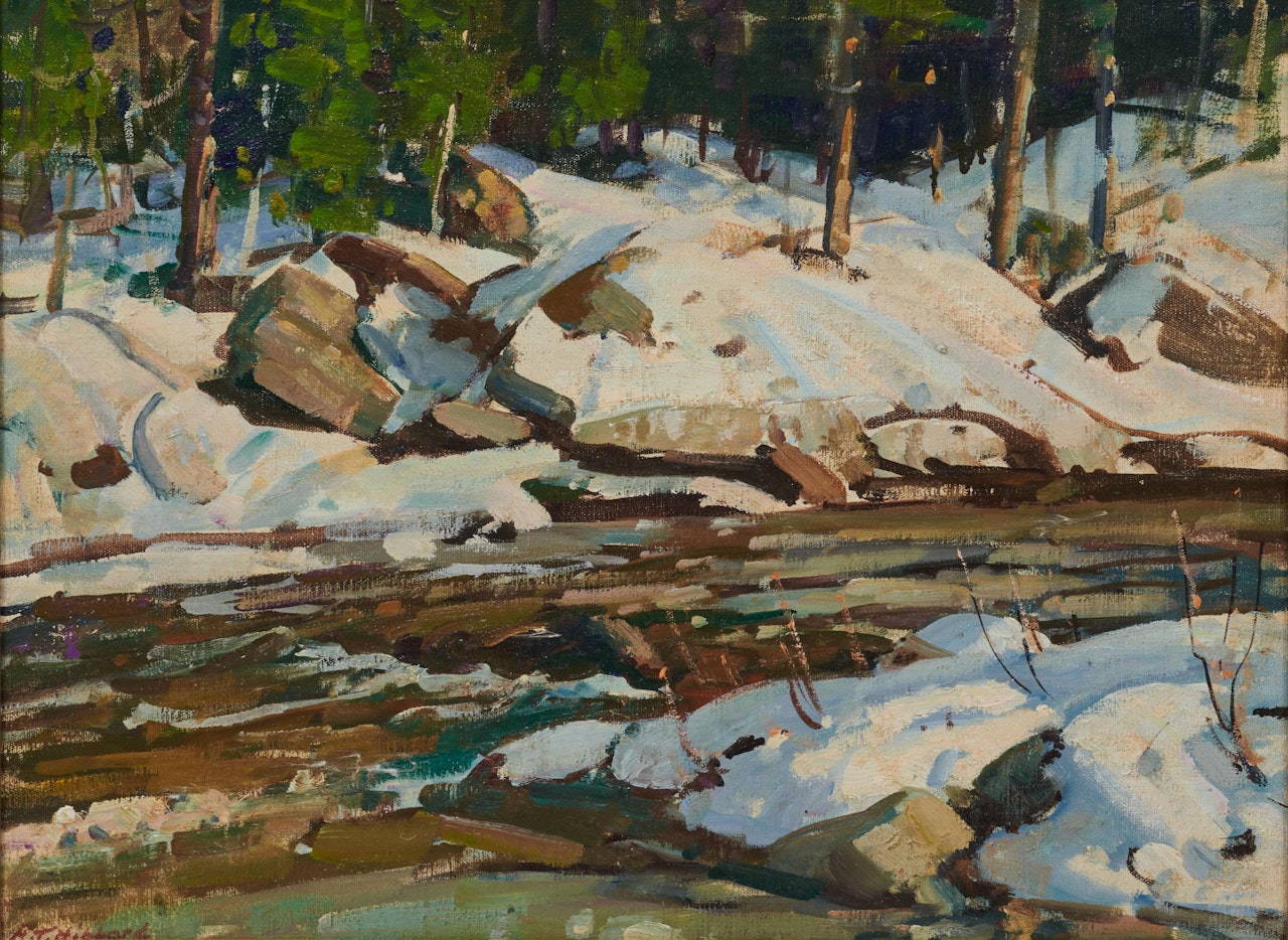 Spring Freshet by Aldro Thompson Hibbard