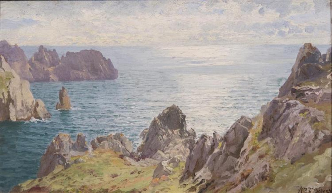 ON ICART POINT, GUERNSEY by William Trost Richards
