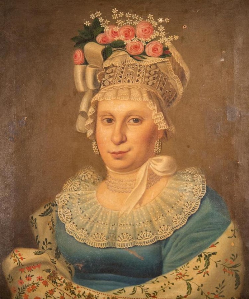 FANCIFUL PORTRAIT OF A LADY by Spanish School