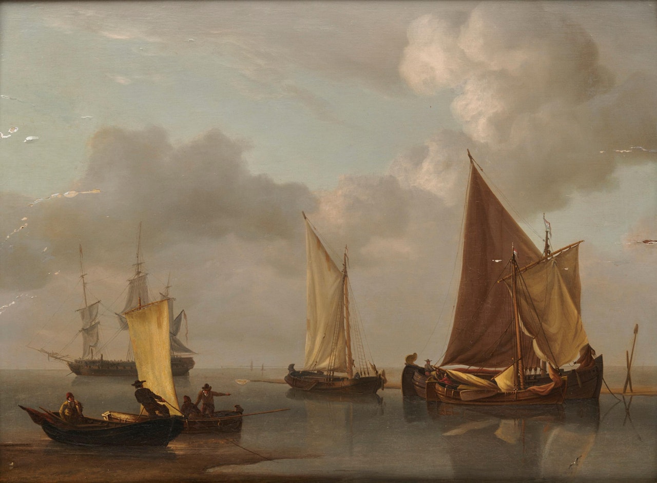 Shipping In A Calm by Charles Martin Powell