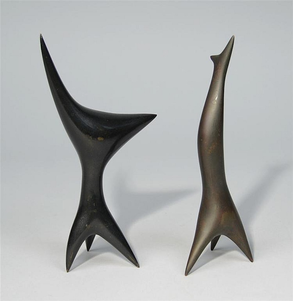 TWO PETIT ABSTRACT SCULPTURES by Antoine Poncet