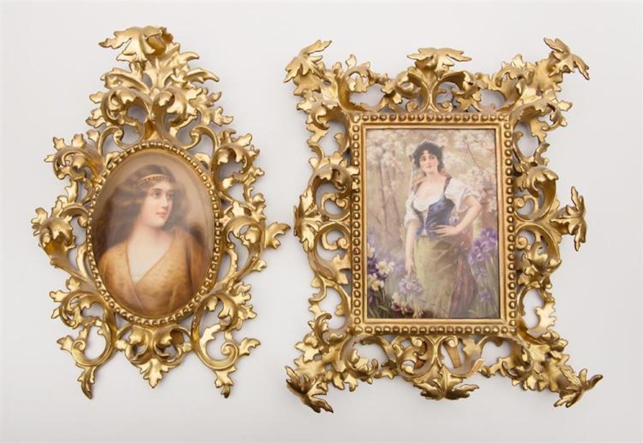 TWO BERLIN KPM PORCELAIN PLAQUES by Unknown Jewelry Maker