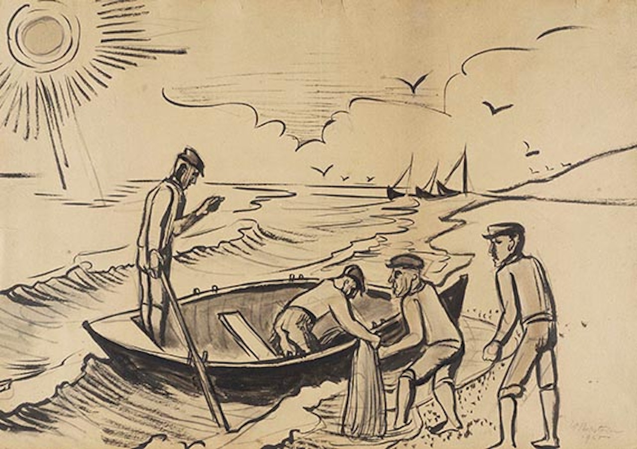 Fischer am Meer by Max Pechstein