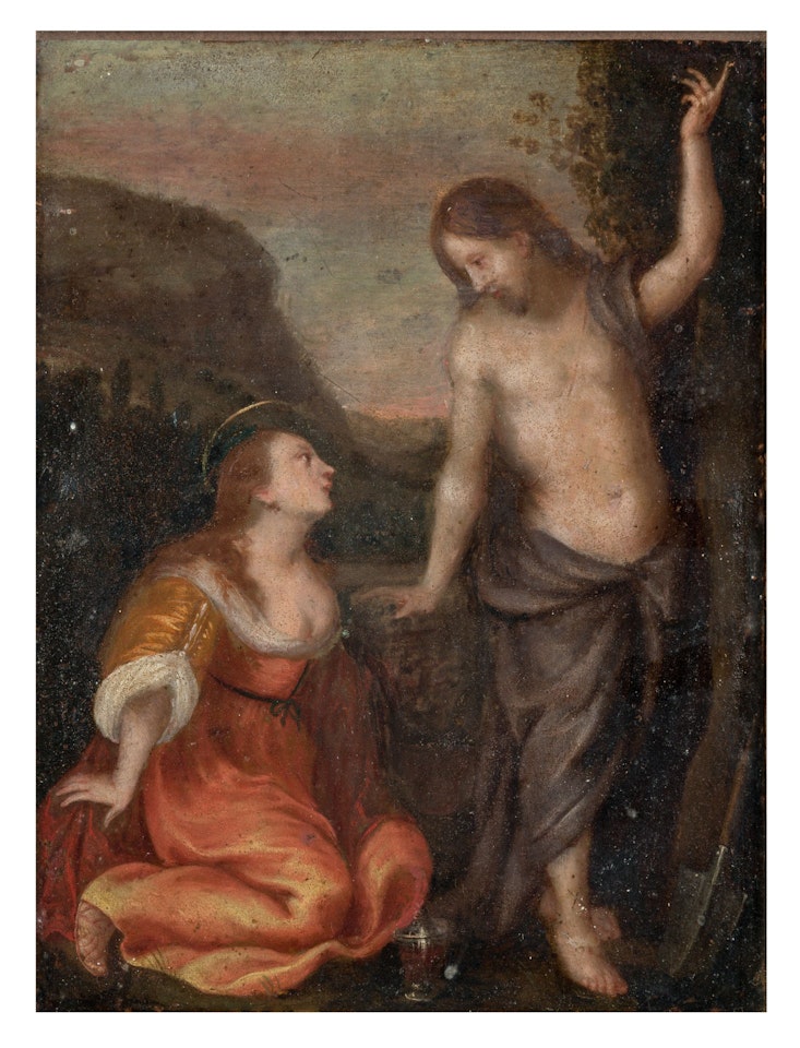 Mary Magdalene and Christ the Gardener by French School