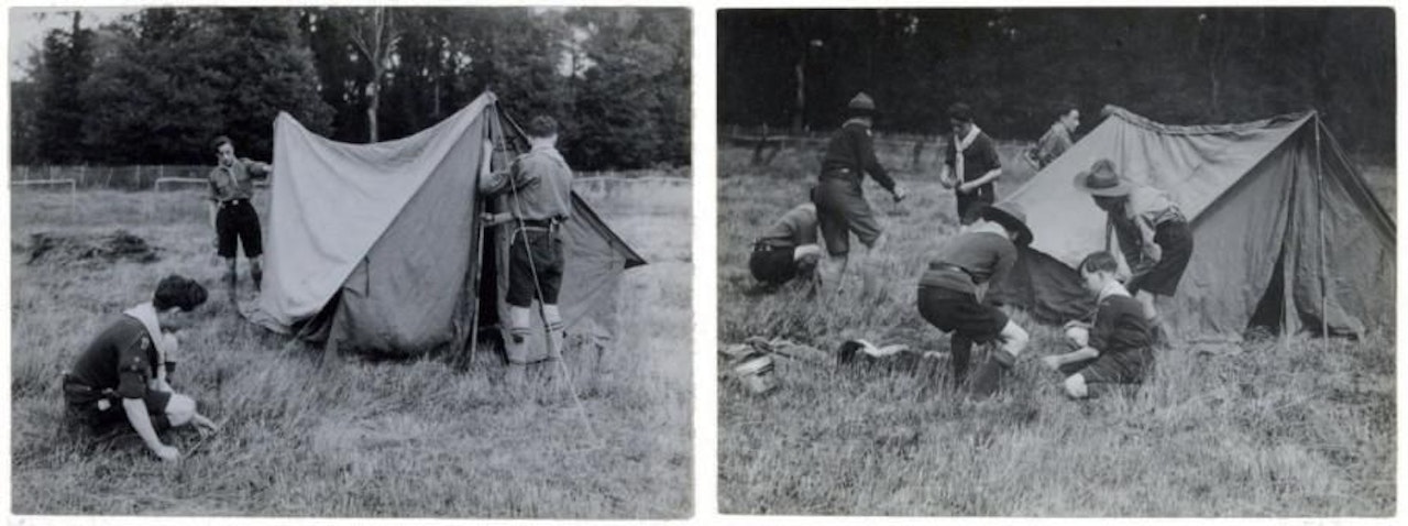 Scout camp The tent by André Kertész