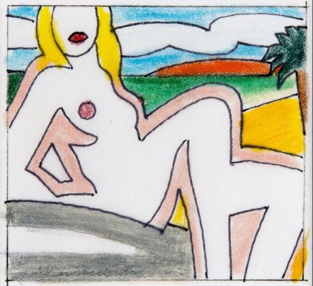 Nude on the beach by Tom Wesselmann