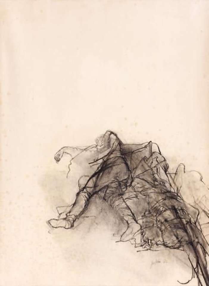 Lying man by Sam Szafran