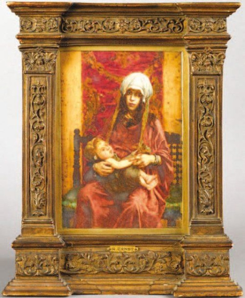 Oriental woman and child by Rudolf Ernst