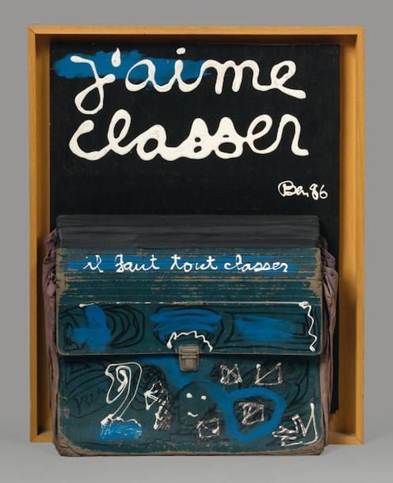 I like to classify, you have to classify everything by Ben Vautier