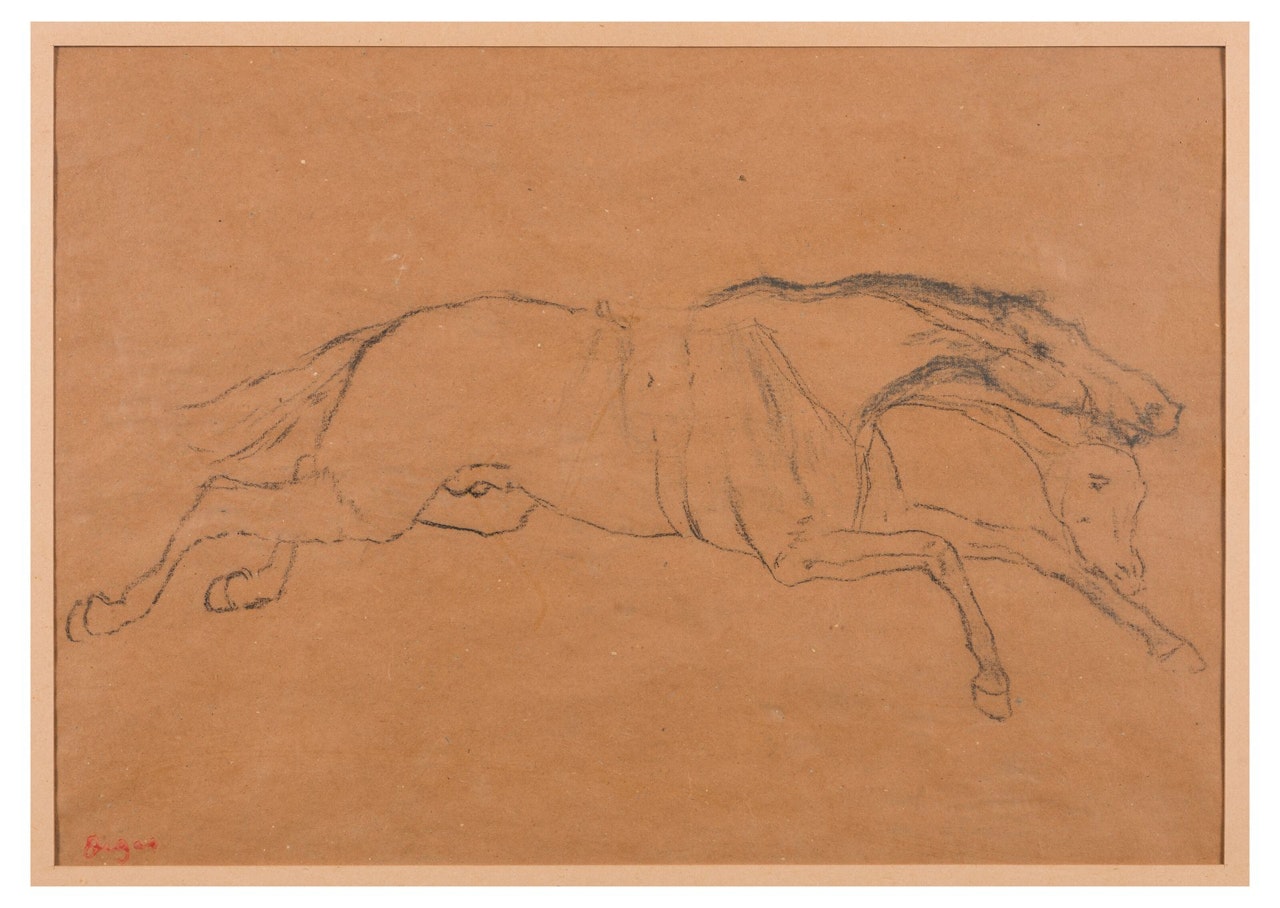 Galloping horse. by Edgar Degas