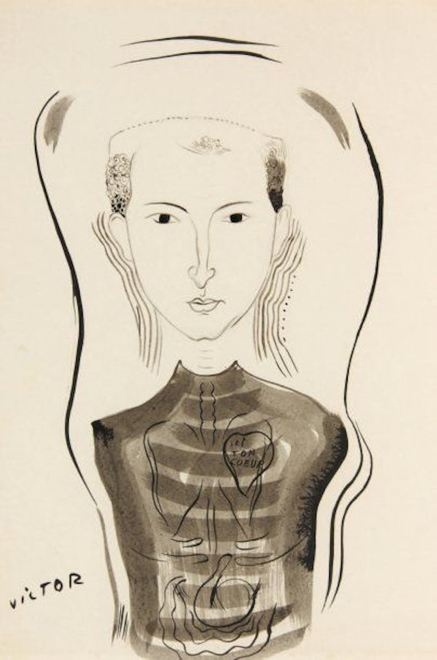PORTRAIT OF Claude SERNET by Victor Brauner