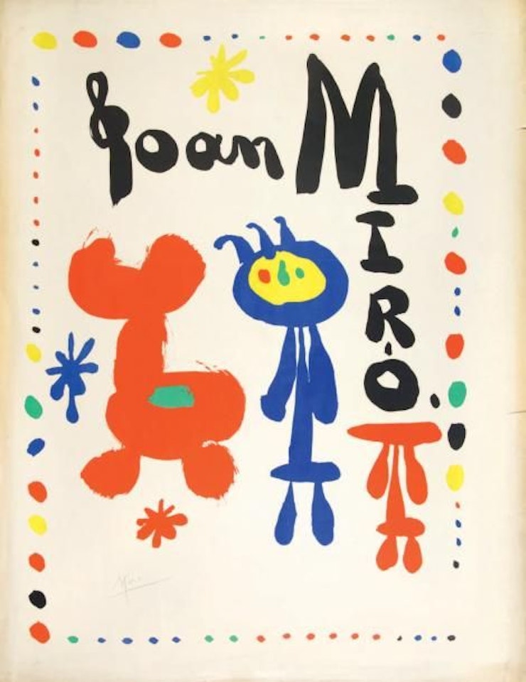 CHARACTER AND BIRD by Joan Miró