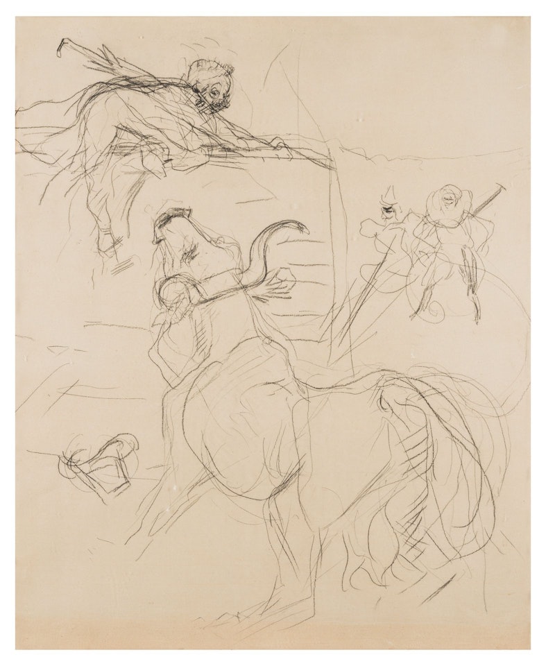 Circus scene, The Enraged Cow by Henri de Toulouse-Lautrec