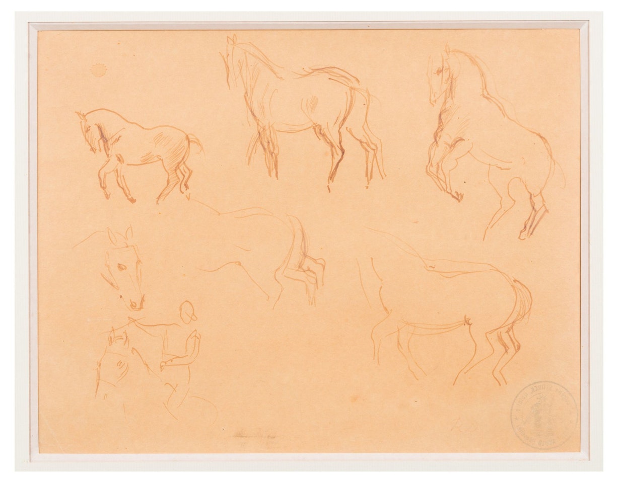 Study of horses by Jean Dufy
