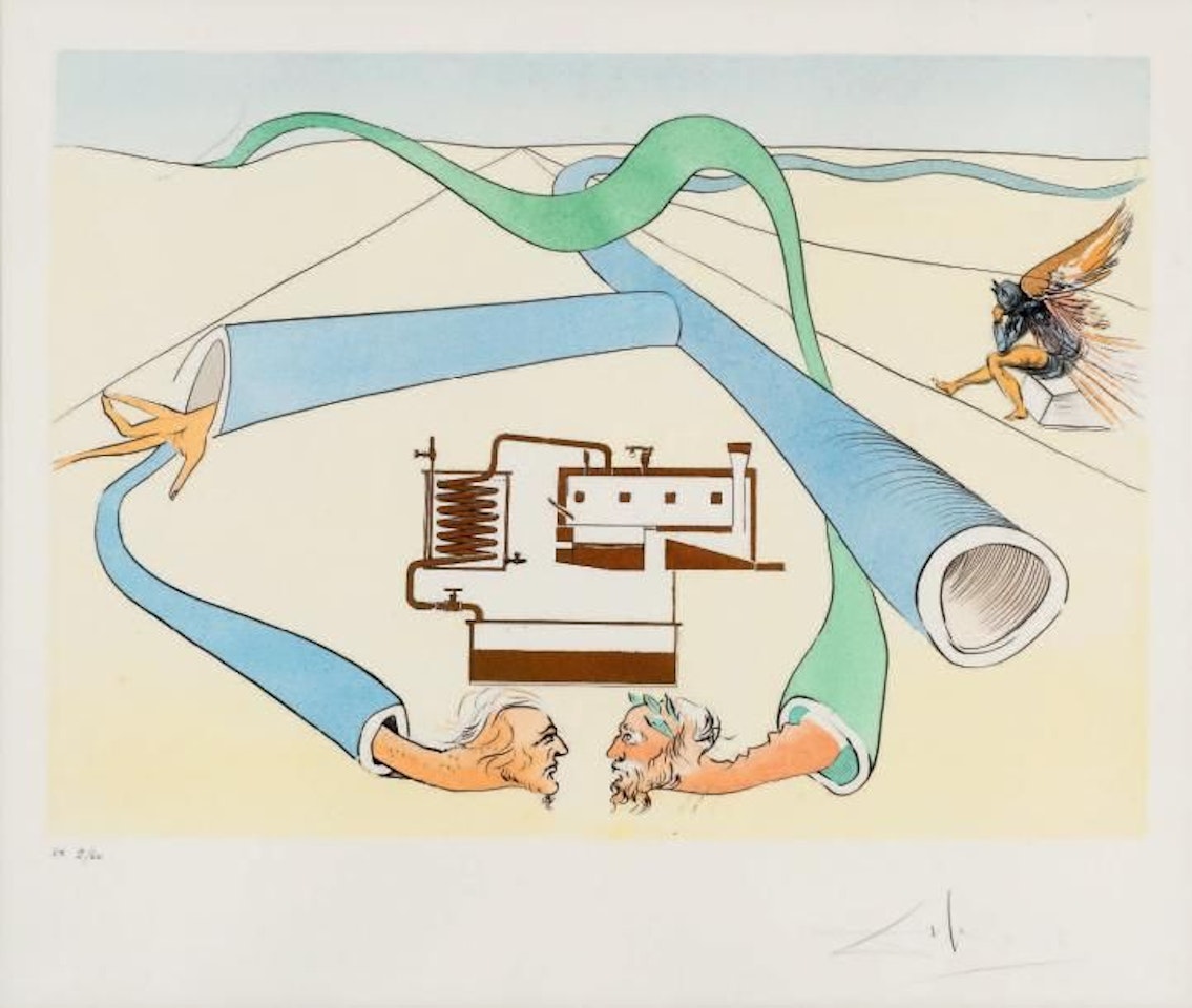 OIL CRACKING by Salvador Dali