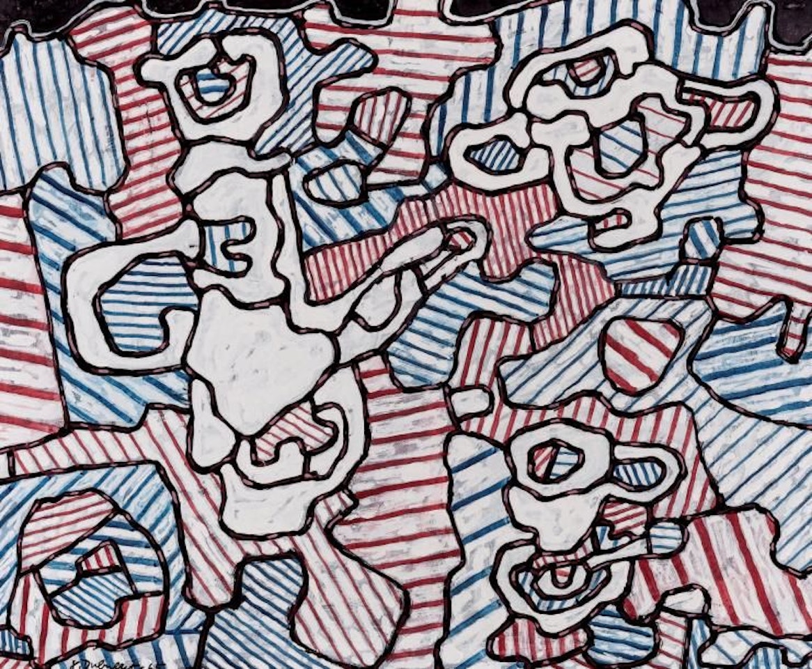Coffee maker, cup and sugar bowl II, September 21, 1965 by Jean Dubuffet