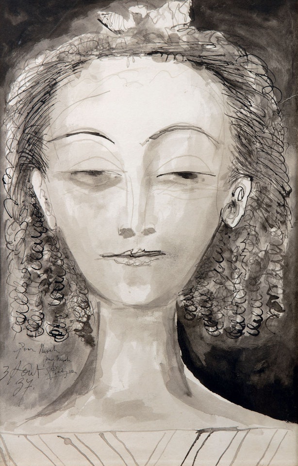 Portrait of Nusch Eluard. by Pablo Picasso