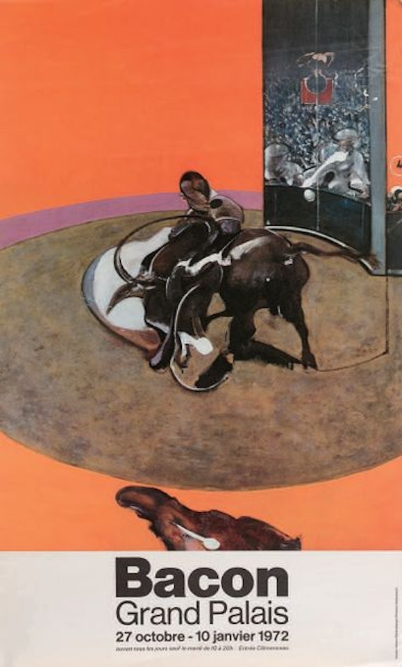 Poster for the artist"s exhibition at the Grand Palais; Poster for the 9th international art biennial in Menton by Francis Bacon