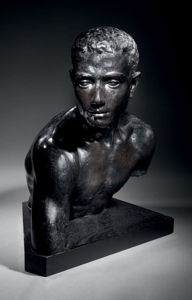 Man"s bust by French School