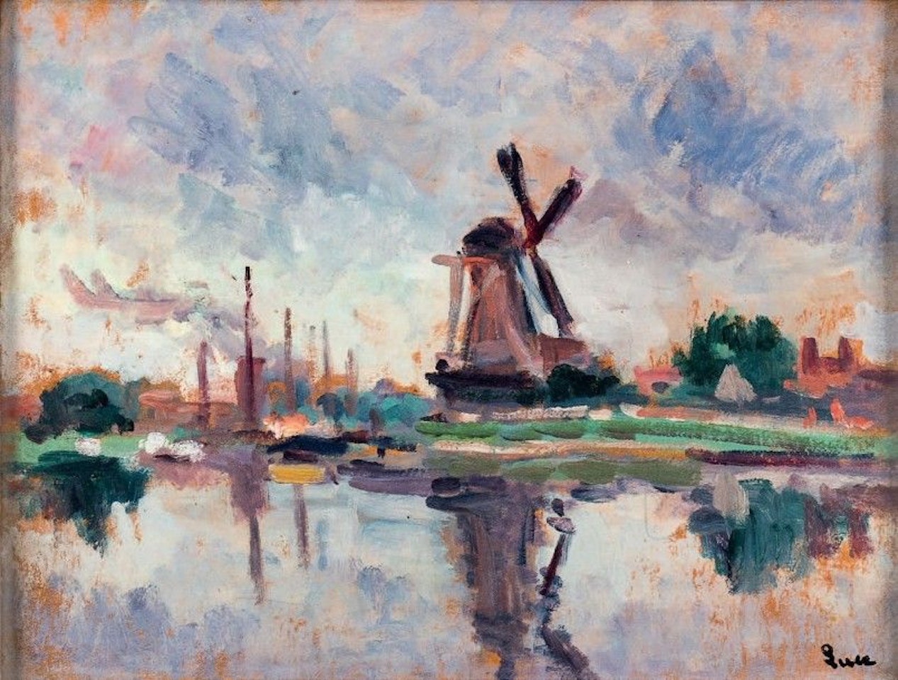 Windmill in Holland by Maximilien Luce