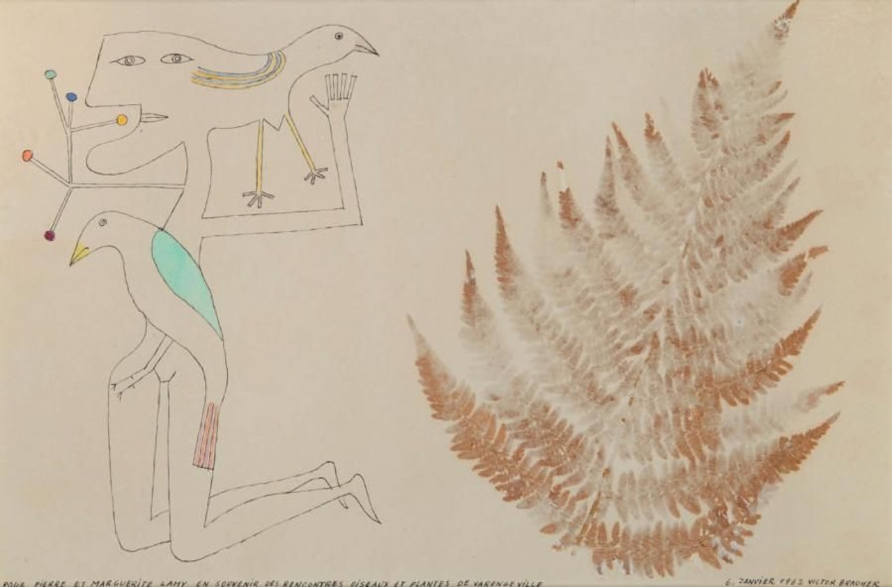 BIRDS AND PLANTS MEETINGS OF VARENGEVILLE by Victor Brauner