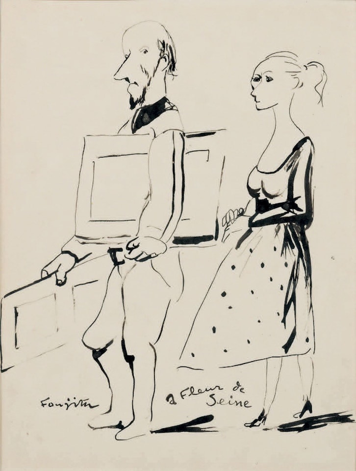 A fleur de Seine. by Leonard Tsuguharu Foujita