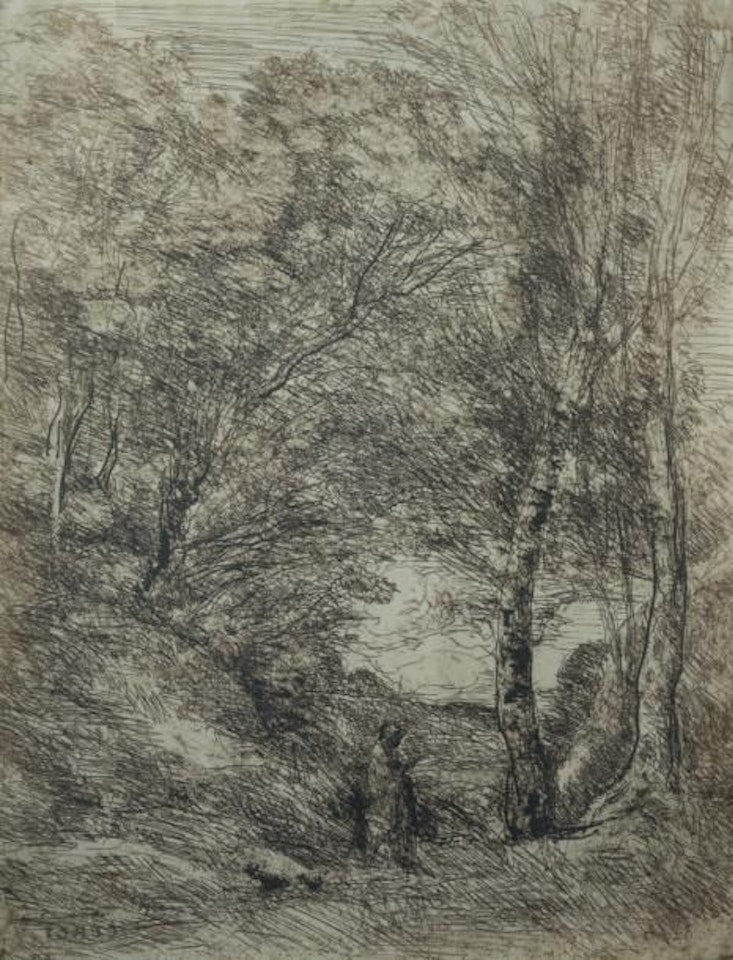 The Gardens of Horace by Jean Baptiste Camille Corot