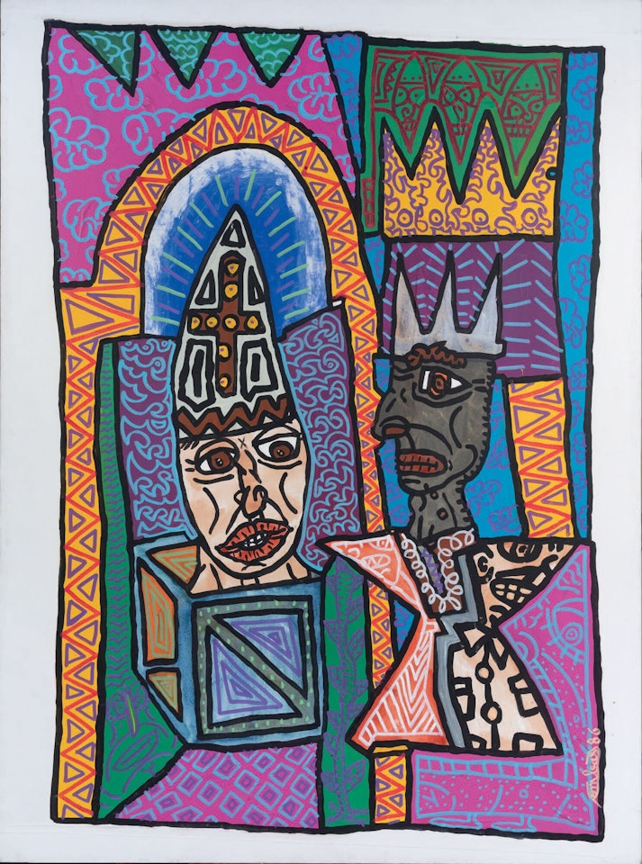 The King and the Pope by Robert Combas
