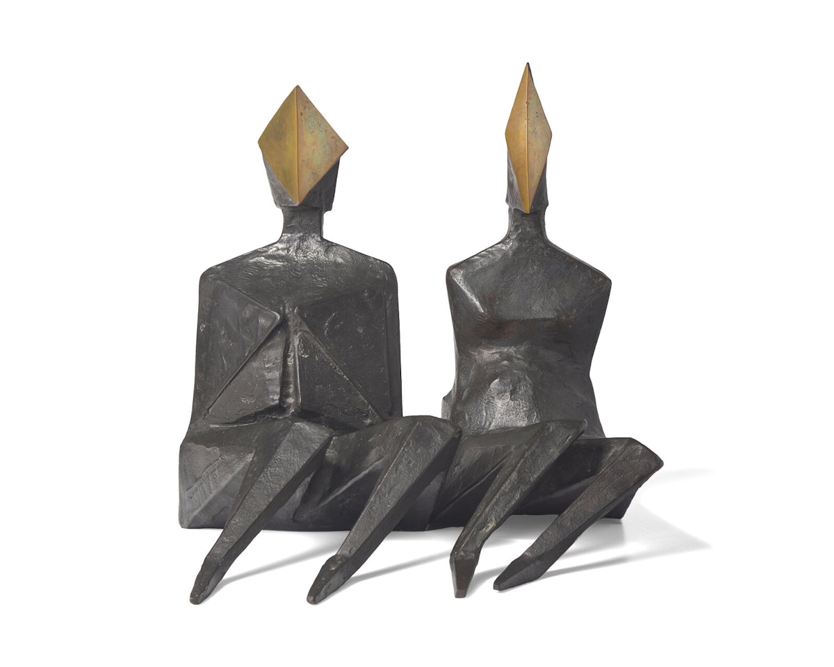 Maquette II Diamond (2 Figures) by Lynn Chadwick