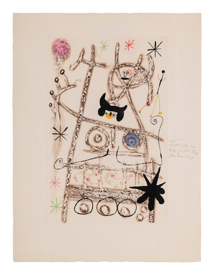 Les Forestier (bistre) by Joan Miró