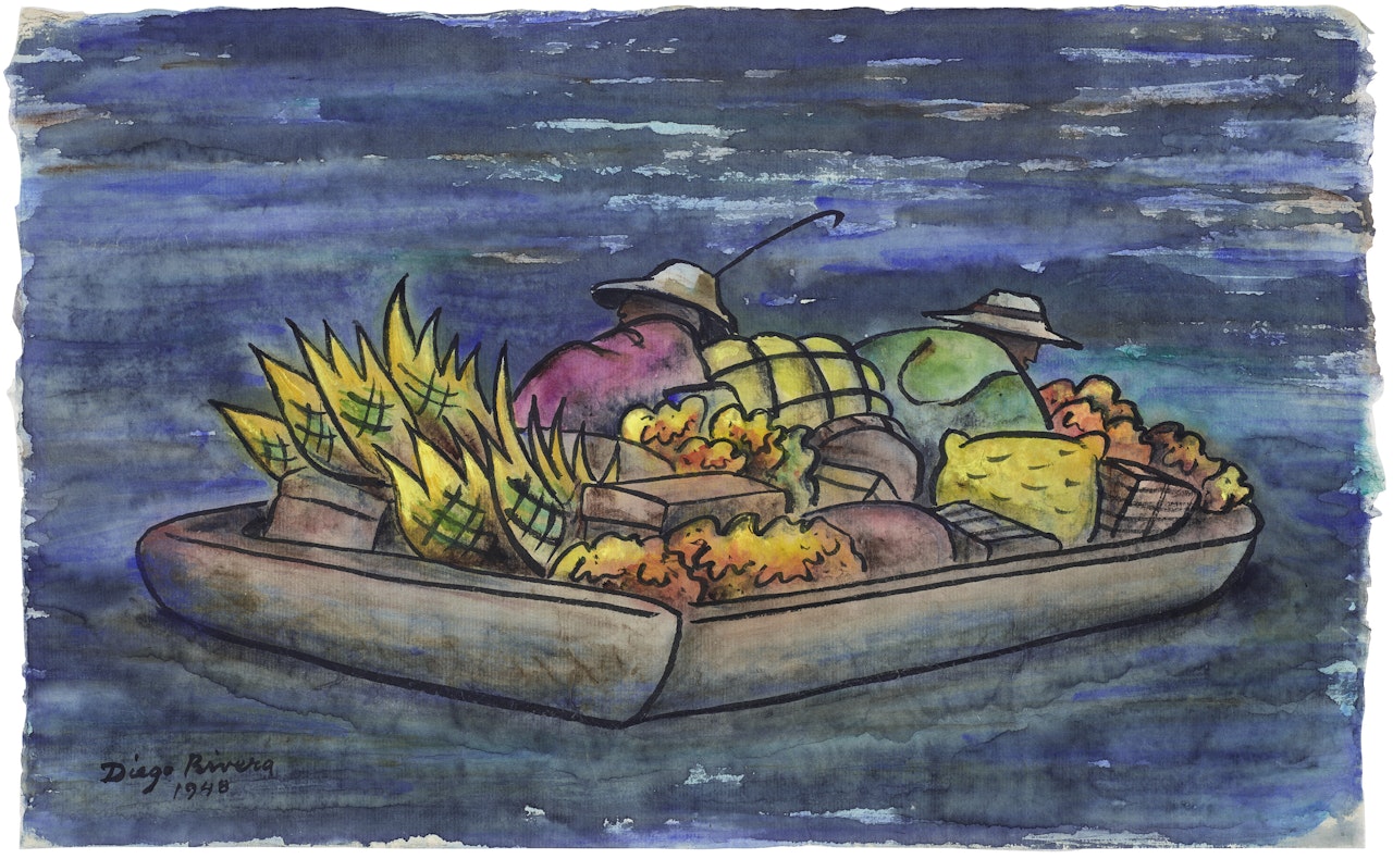 Vendedores de Patzcuaro by Diego Rivera