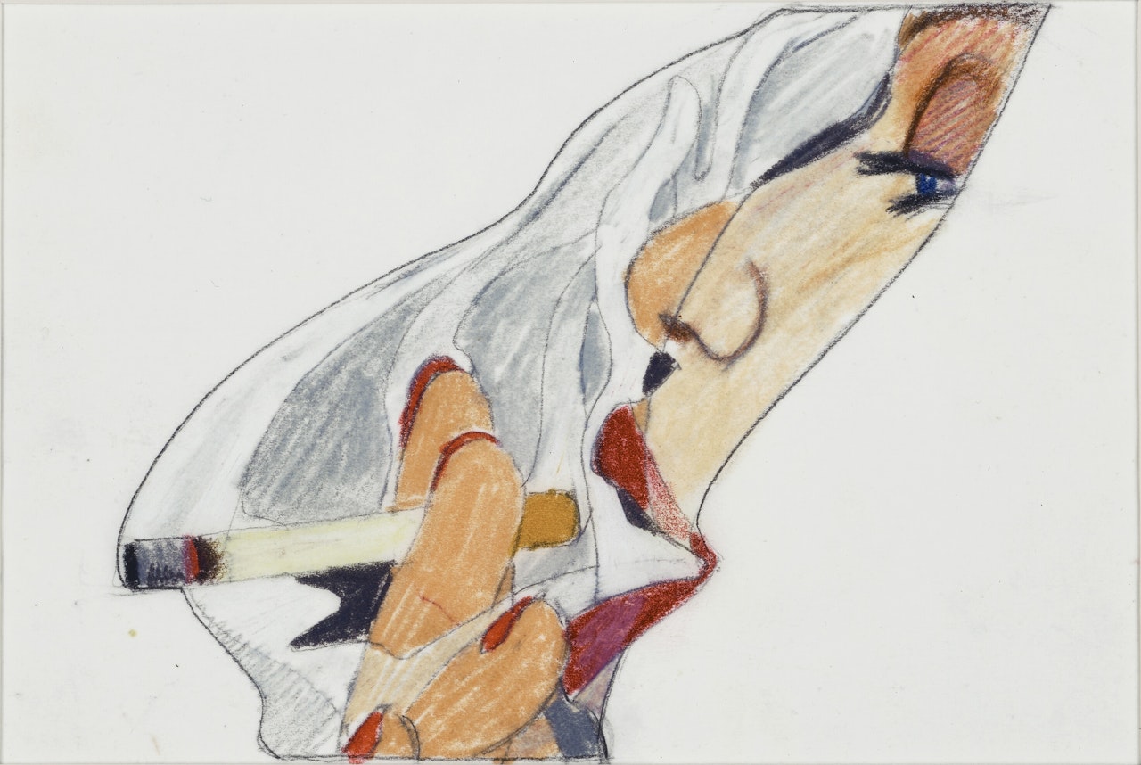 Study for Smoker Profile by Tom Wesselmann