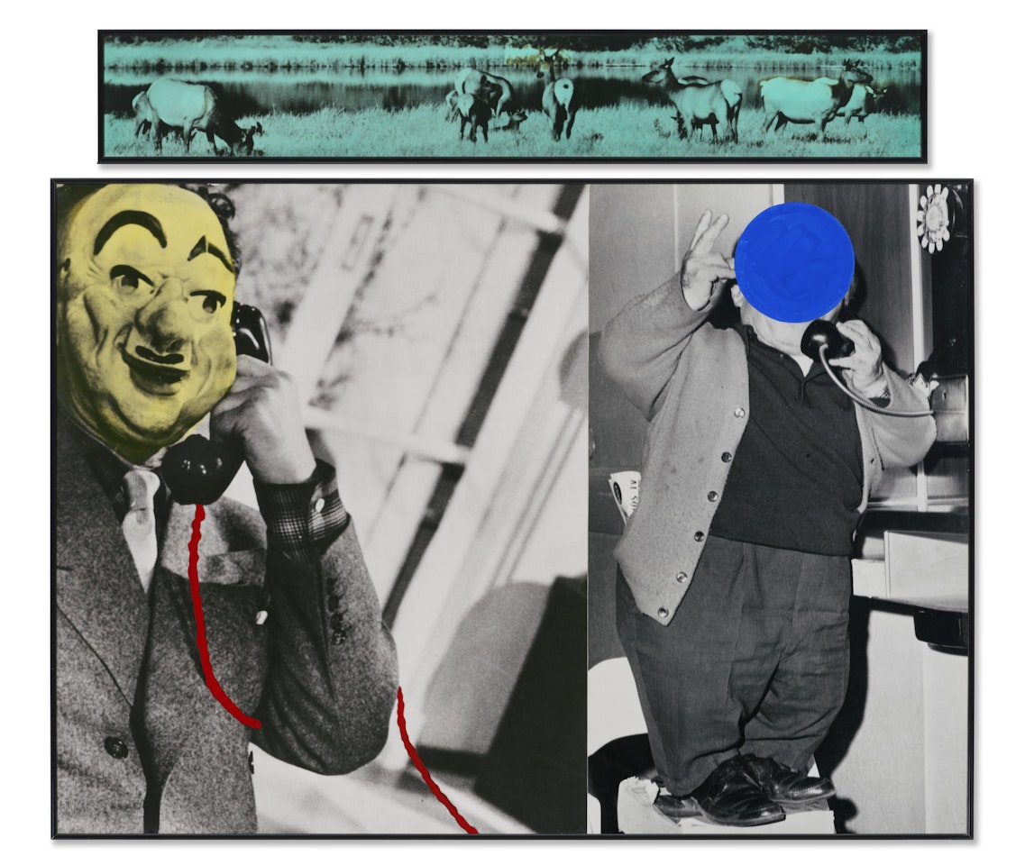 Two Men and Telephones (With Animals) by John Baldessari