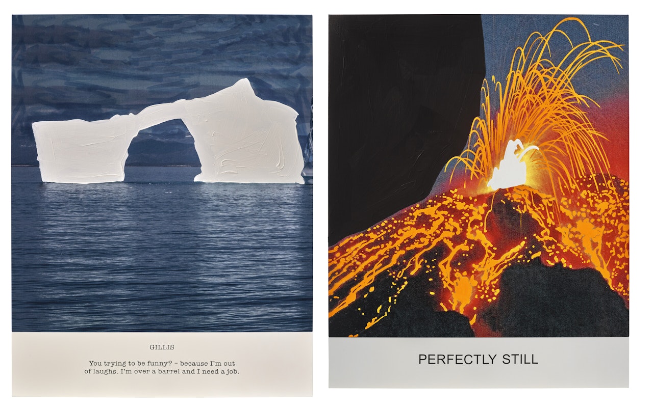 Hot & Cold Series: GILLIS You trying to be funny?.. PERFECTLY STILL by John Baldessari