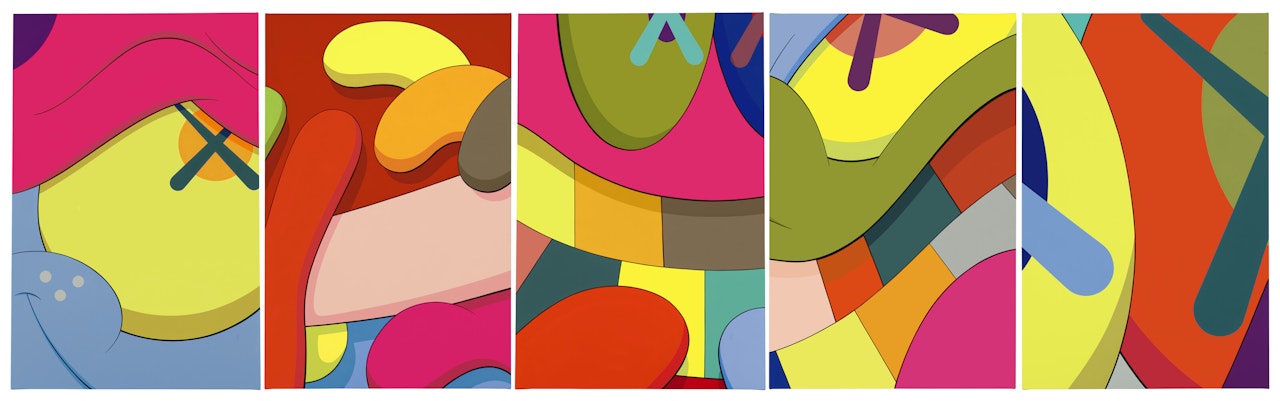 UNTITLED [Five Works]; UNTITLED; UNTITLED; UNTITLED; UNTITLED; UNTITLED by Kaws