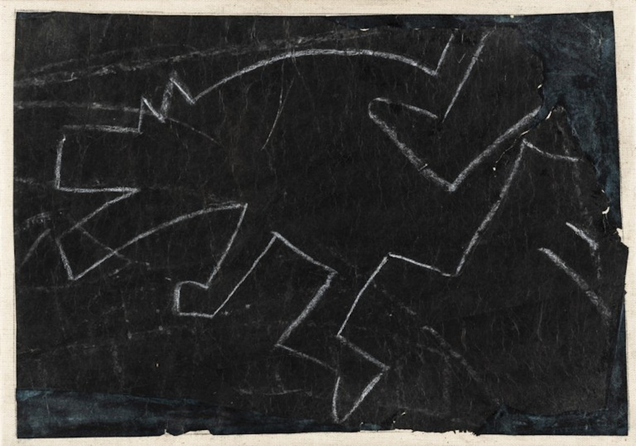 Senza titolo (Frammento storico di street-art dalla metropolitana di New York) by Keith Haring