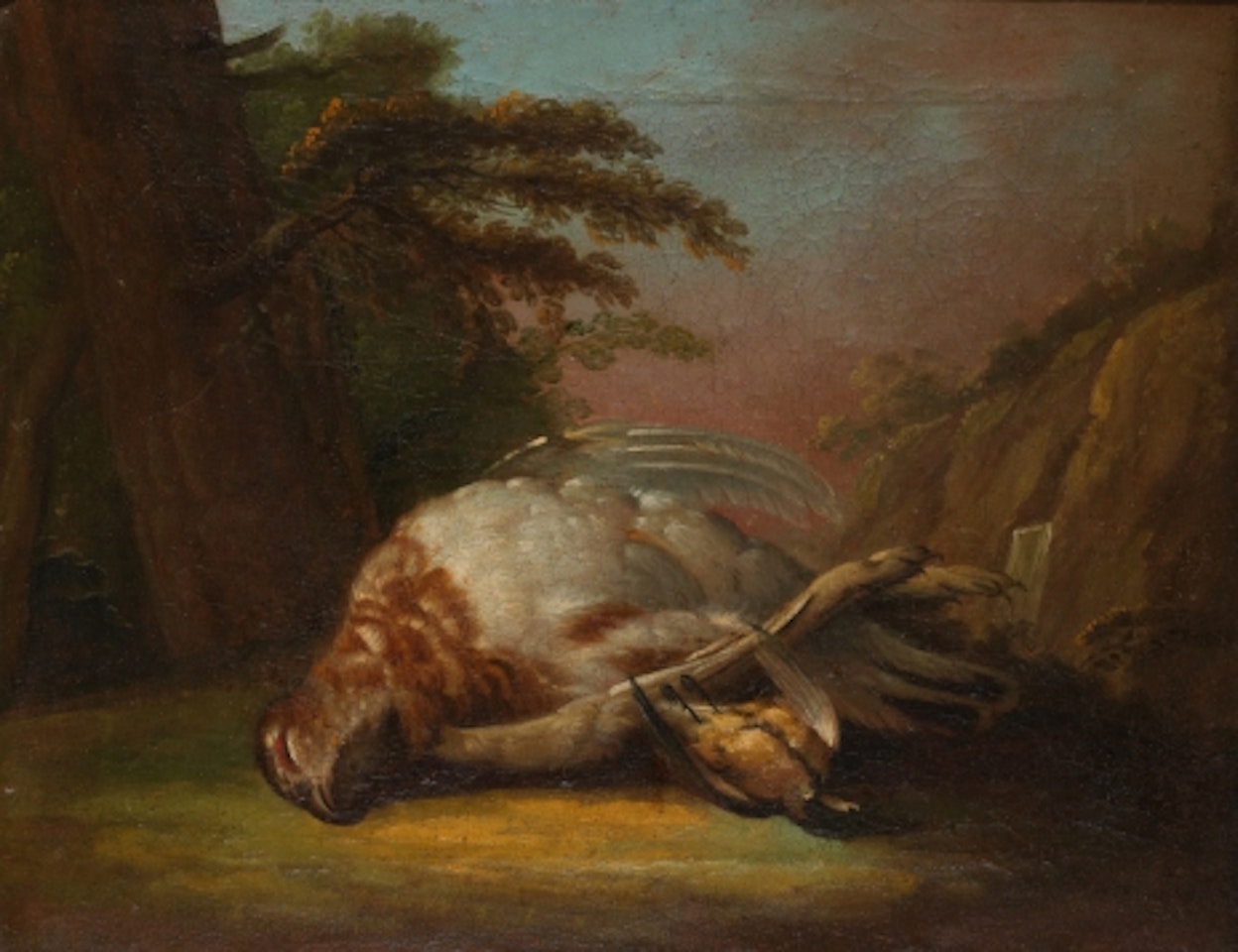 Still life with bird by David Klöcker von Ehrenstrahl