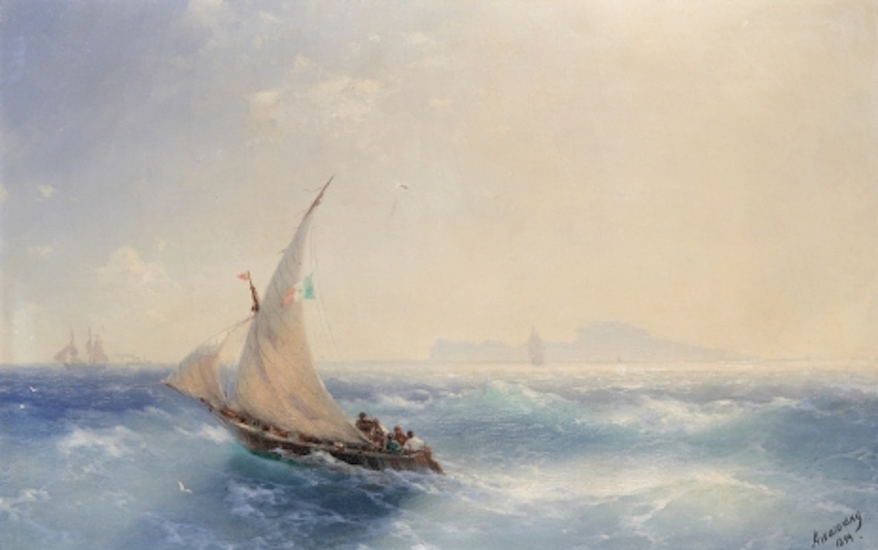Shipping off the Island of Ischia by Ivan Konstantinovich Aivazovsky