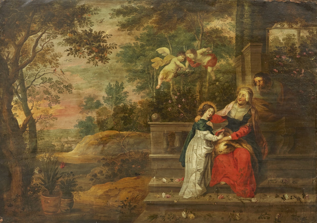 Education of the Virgin by Peter Paul Rubens